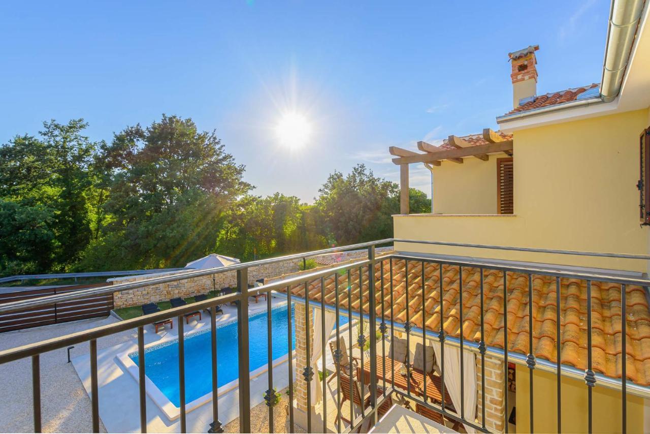 Villa David - Luxurious Secluded Villa With A Heated Pool Butkovici  Екстер'єр фото